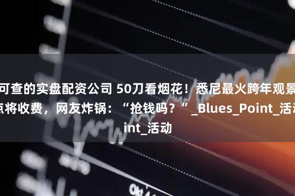 可查的实盘配资公司 50刀看烟花！悉尼最火跨年观景点将收费，网友炸锅：“抢钱吗？”_Blues_Point_活动