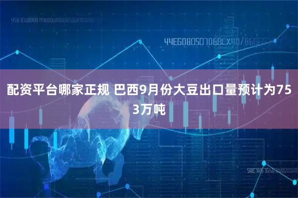 配资平台哪家正规 巴西9月份大豆出口量预计为753万吨
